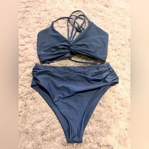 High-Rise Twist Front Bikini